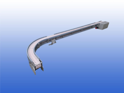 Aangedreven bandbocht  transportband 90 graden