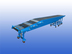 Vrachtwagen losser rollenbaan uitschuifbaar 