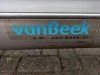 RVS vijzel 4,4 meter met deksels en totale lengte van 4,9 meter inclusief motor