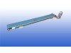 Gebruikte transportband 22 cm breed 2,25 meter lang met PVC band en aluminium frame