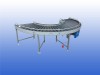 Aangedreven 180 graden Transnorm Systems rollenbaanbocht met rolbreedte van 70 cm