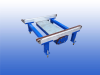 Aangedreven kettingtransporteur 1,2 meter met 1080 mm kettingbreedte en duplex ketting