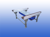 Aangedreven kettingtransporteur 1,2 meter met 1080 mm kettingbreedte en duplex ketting