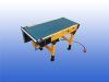 Aangedreven transportband 95 cm met 370 mm band en verstelbare hoogte van 50 tot 65 cm