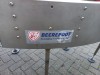 Bochtband 90 graden met 50 cm bandbreedte, RVS frame en tweezijdige zijgeleiding van Kramer & Duyvis.