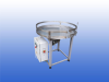 Draaitafel buffertafel 1000 mm met stalen frame en RVS blad, snelheid regelbaar