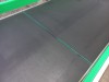 Gebruikte transportband 40 cm breed 155 cm lang met snelheid regeling en verstelbare zijgeleiding