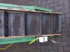 Opvoerband met 350 mm bandbreedte, meenemers van 60 mm en uitvoerhoogte van 2 meter