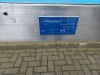Transportband 6,2 meter met snelheid regelbare motor en ondersteuningen op 1 meter hoogte