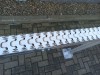 Transportband 6,3 meter met 80 mm band en verstelbare hoogte van 113 cm