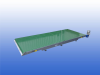 Gebruikte transportband van Bogaerts Greenhouse Logistics met een bandbreedte van 142 cm en een lengte van 3,5 meter.