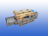 Transportband met RVS roestvrijstalen frame van 22 meter en 55 cm bandbreedte