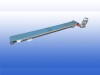 Gebruikte transportband 22 cm breed 2,25 meter lang met PVC band en aluminium frame