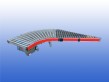 Rollenbaan invoegstuk gebruikt 81 cm TGW Fördertechnik