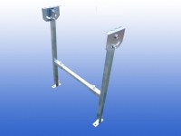 H-poot rollenbaan ondersteuning H 600 tot 1000 mm