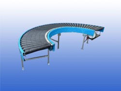 rollerbaanbocht aangedreven