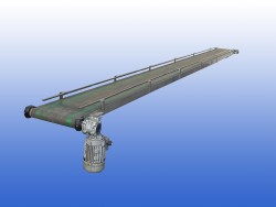 Gebruikte Crea-tech RVS transportband 30 cm breed 5 meter lang