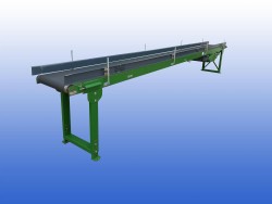 Douw transportband van 4 meter met 50 cm bandbreedte en verstelbare ondersteuning