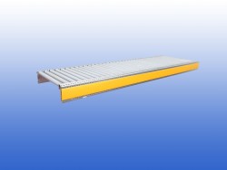 Platen transportband of rollenbaan