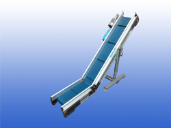 Opvoerband op wielen met meenemers MB conveyors 