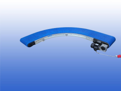 Aangedreven bandbocht  transportband 180 graden
