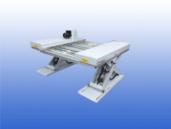 Heftafel met rollenbaan