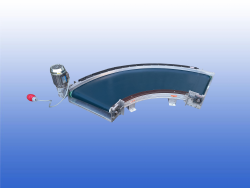 Aangedreven bandbocht  transportband 180 graden