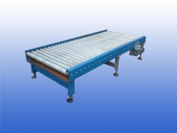 Aangedreven Rollenbaan voor blok pallet 1 meter of euro pallet 