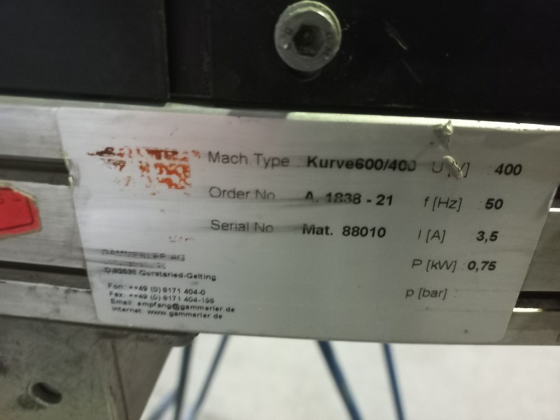 Transnorm system conveyor curve
