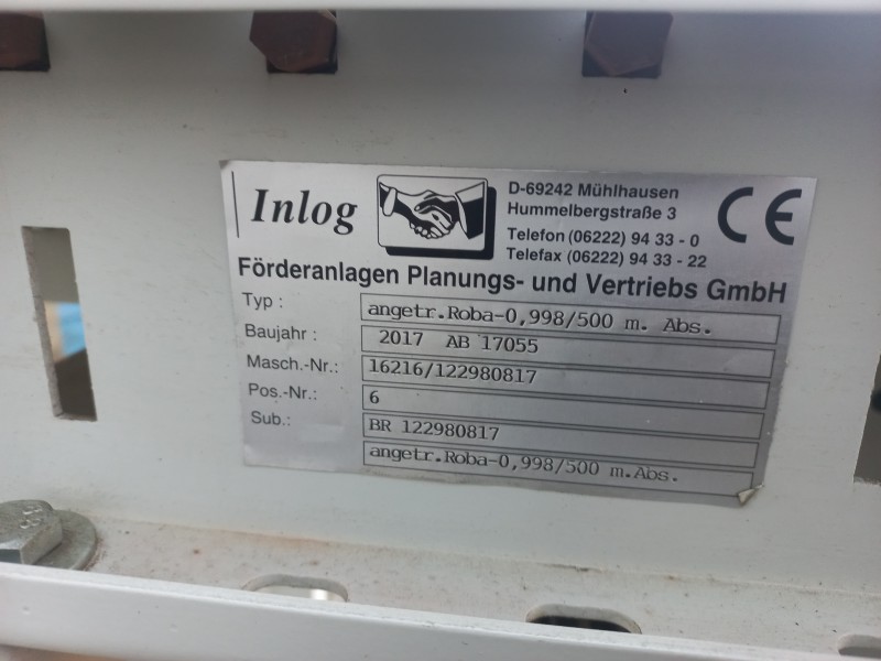 Aangedreven rollenbaan 50 cm nieuwe