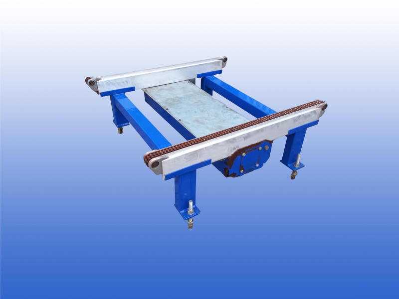 Aangedreven kettingtransporteur 1,2 meter met 1080 mm kettingbreedte en duplex ketting