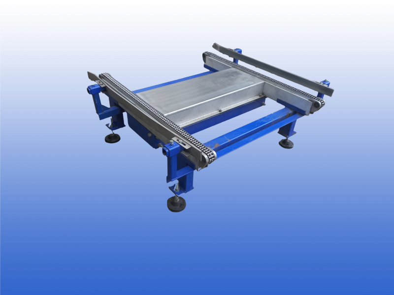 Aangedreven kettingtransporteur 1,2 meter met 1080 mm kettingbreedte en duplex ketting