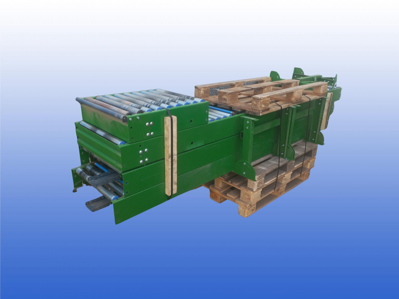 Aangedreven rollenbaan met buffer werking om de 75 cm en plug and play installatie voor geautomatiseerde producttransporten Douw Transportsystemen