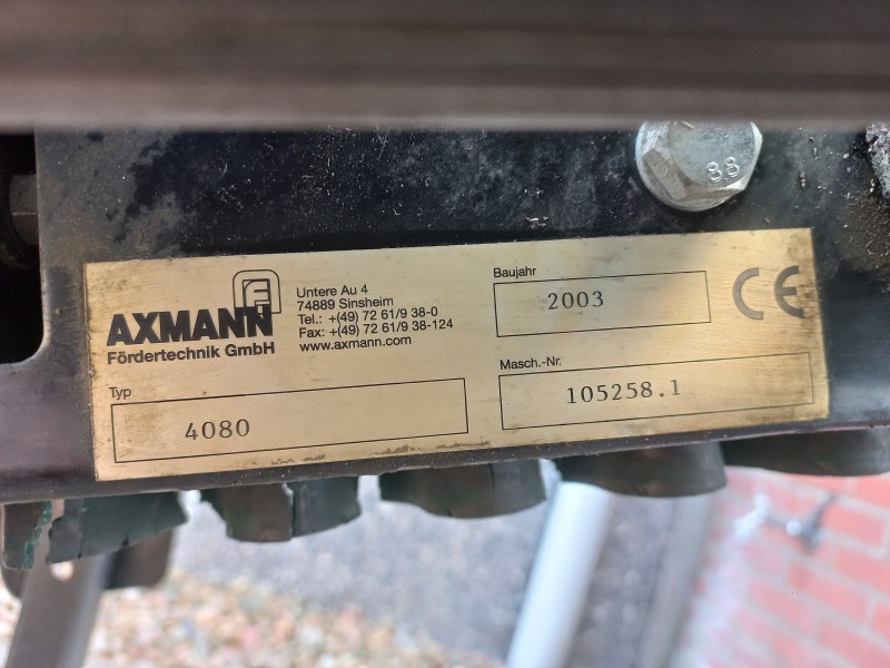 Opvoerband / transportband axmann fordertechnik