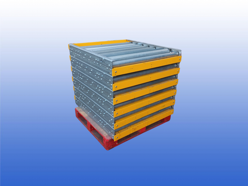 Bito pallet rollenbaan met stalen rollen en geïntegreerde remrol