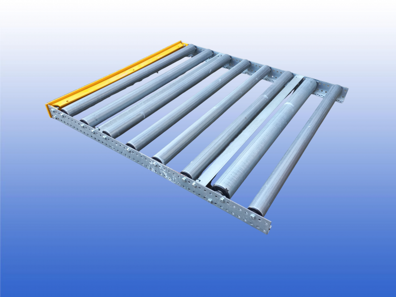 Bito pallet rollenbaan met stalen rollen en geïntegreerde remrol