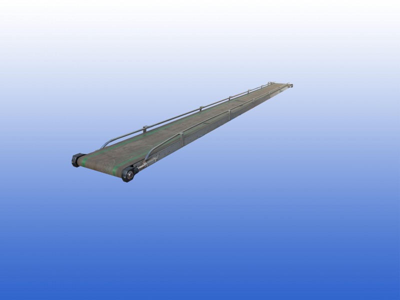 Gebruikte Crea-tech RVS transportband 30 cm breed 5 meter lang