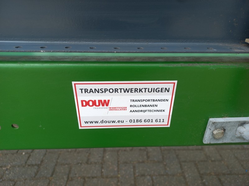Douw transportband van 4 meter met 50 cm bandbreedte en verstelbare ondersteuning