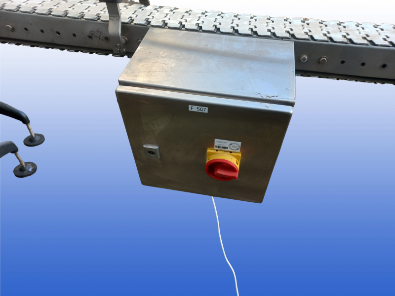 euroflex gmbhFlessen transportband gebruikt met zij geleiding 