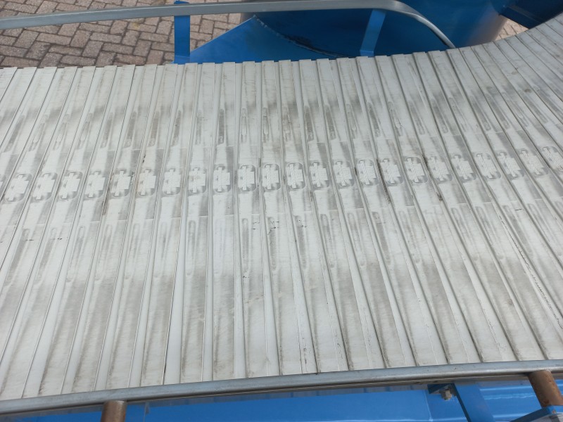 ITRA spiraal conveyor met uitvoerhoogte van 3,75 meter en diameter van 2,4 meter