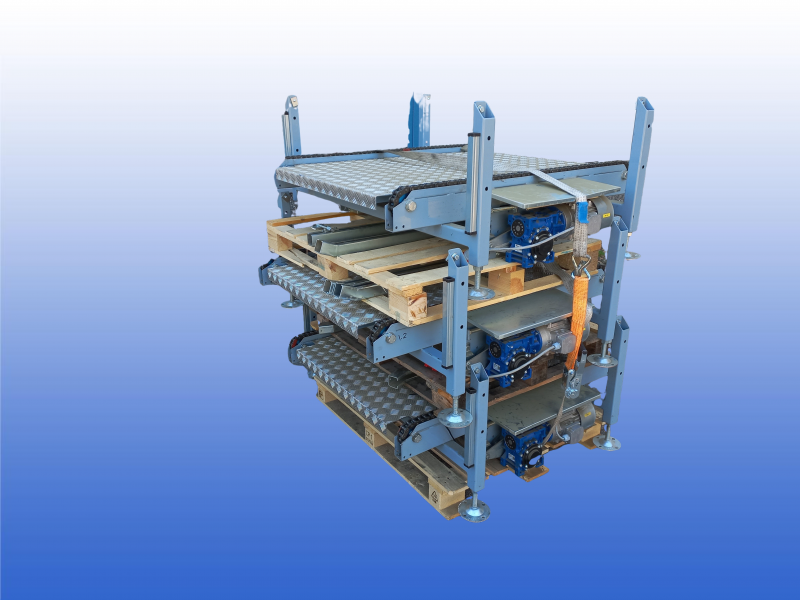 ketting transporteur pallet