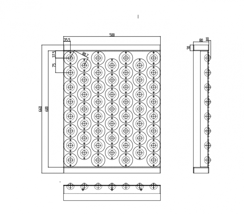 kogeltafel rotatie kogels voor rollenbaan