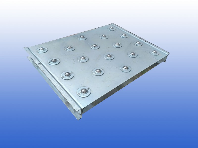 Kogeltafel voor rollenbanen