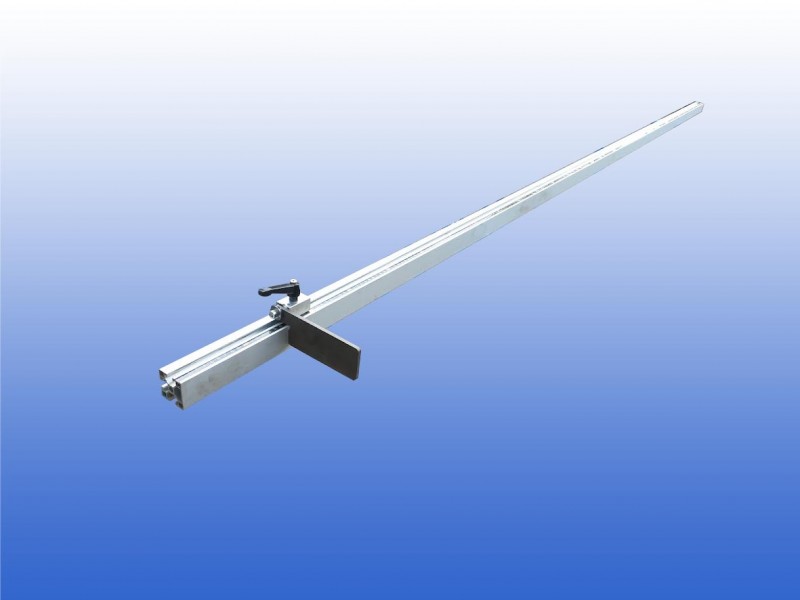 Lengteaanslag zaagtafel rollenbaan - 3 meter - rechts gemonteerd