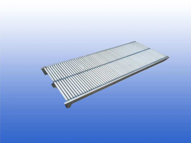 RVS rollenbaan met kunststof rollen en breedte van 60 cm
