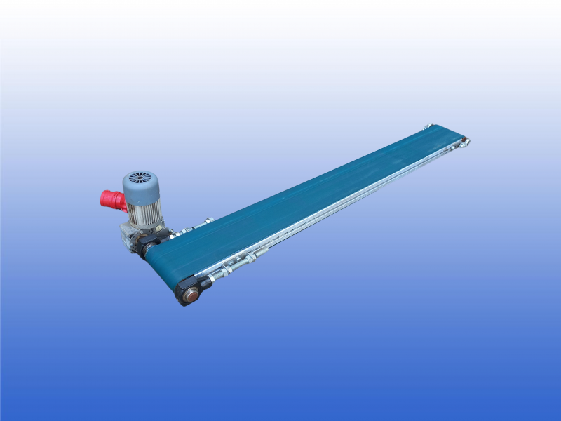 Gebruikte transportband van 1,55 meter lang met een bandbreedte van 16 cm.