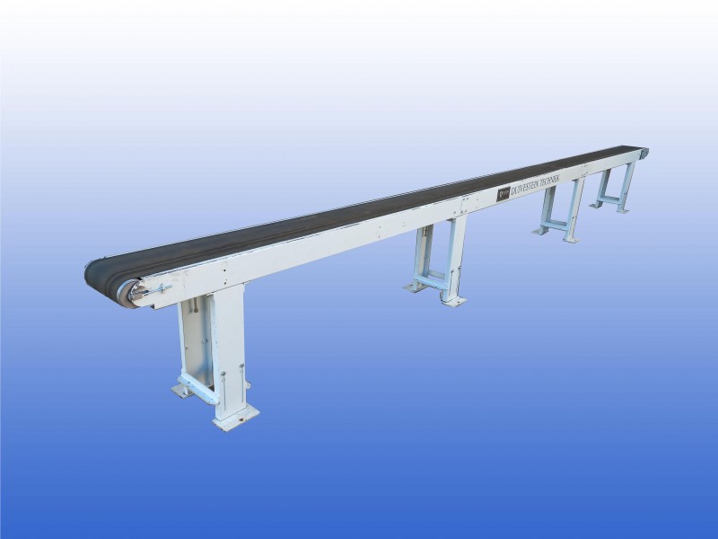 Transportband 7,2 meter met 270 mm band en verstelbare hoogte van 80 tot 100 cm