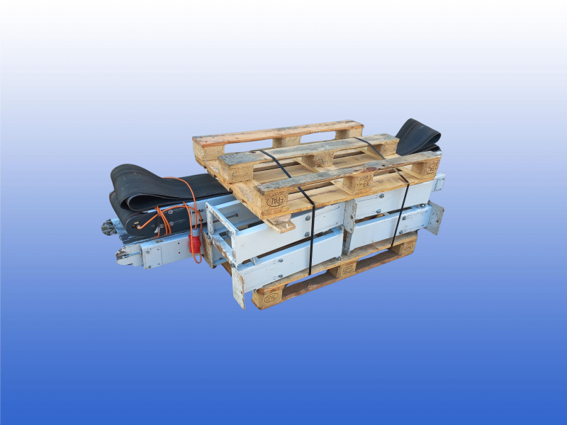 Transportband 7,2 meter met 270 mm band en verstelbare hoogte van 80 tot 100 cm