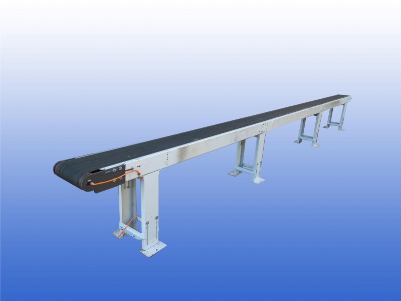 Transportband 7,2 meter met 270 mm band en verstelbare hoogte van 80 tot 100 cm