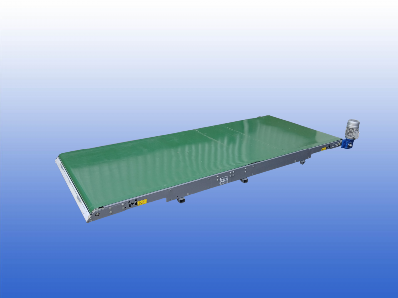 Gebruikte transportband van Bogaerts Greenhouse Logistics met een bandbreedte van 142 cm en een lengte van 3,5 meter.